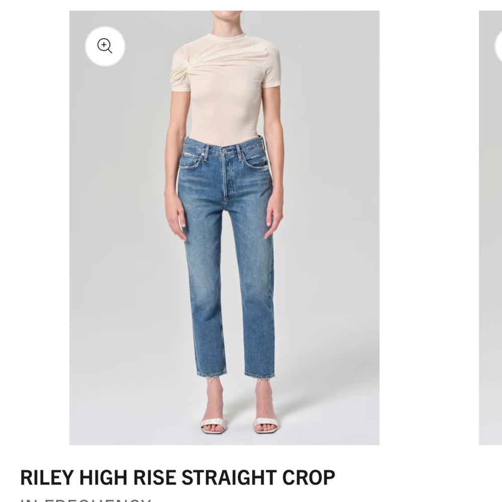 Agolde Riley crop